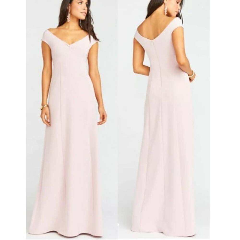 NWT Show Me Your Mumu Zurich Knot Gown Crepe Vintage Rose Pink Women's Size XXS